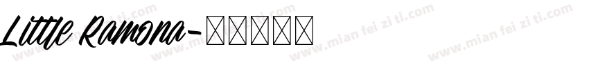 Little Ramona字体转换